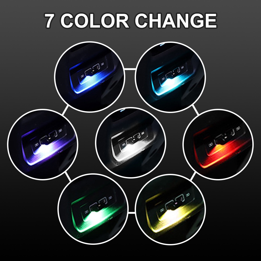 Đèn LED USB Không Dây Trang Trí Nội Thất Xe Hơi