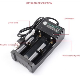Sạc Pin 18650 Bmax Đầu USB - Sạc 2 Pin (2 Khe)