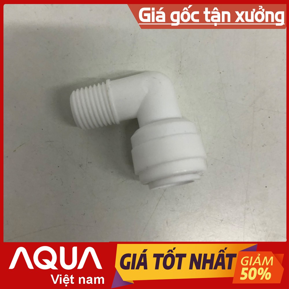 cút đầu vào cốc số 1 máy lọc nước ren 13 ra ống phi 10mm , kết nối nguồn nước vào máy lọc nước ro, nano