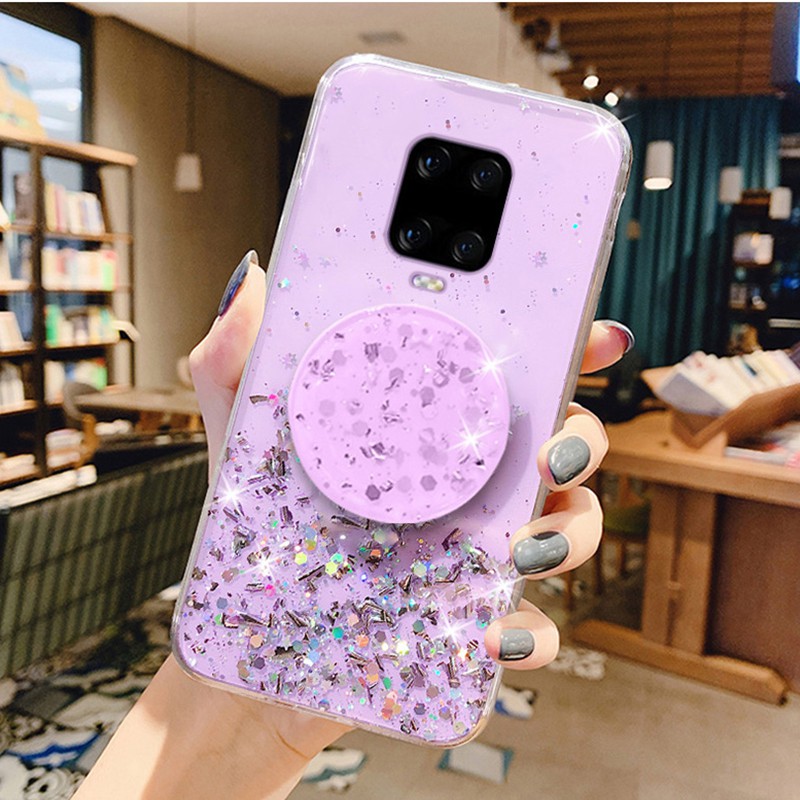 Ốp điện thoại mềm kim tuyến lấp lánh cho Xiaomi Redmi Note 9S 9 Pro Max Redmi 9A 9C 9 10X 4G 5G