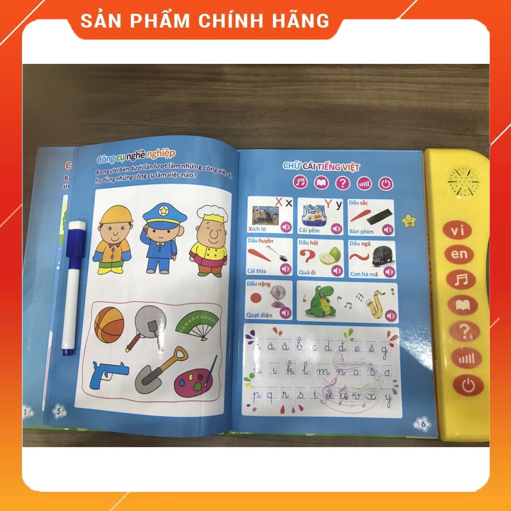 [Phiên Bản Mới nhất] Sách Nói Điện Tử Song Ngữ Anh- Việt Giúp Trẻ Học Tốt Tiếng Anh