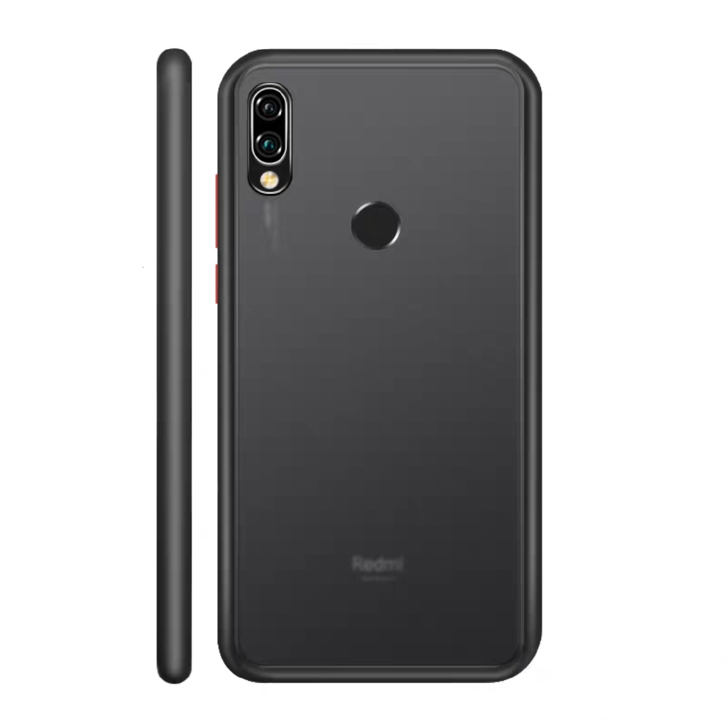 Ốp Điện Thoại Silicone Chống Sốc Màu Trơn Thiết Ké Đơn Giản Cho Xiaomi Redmi Note 7