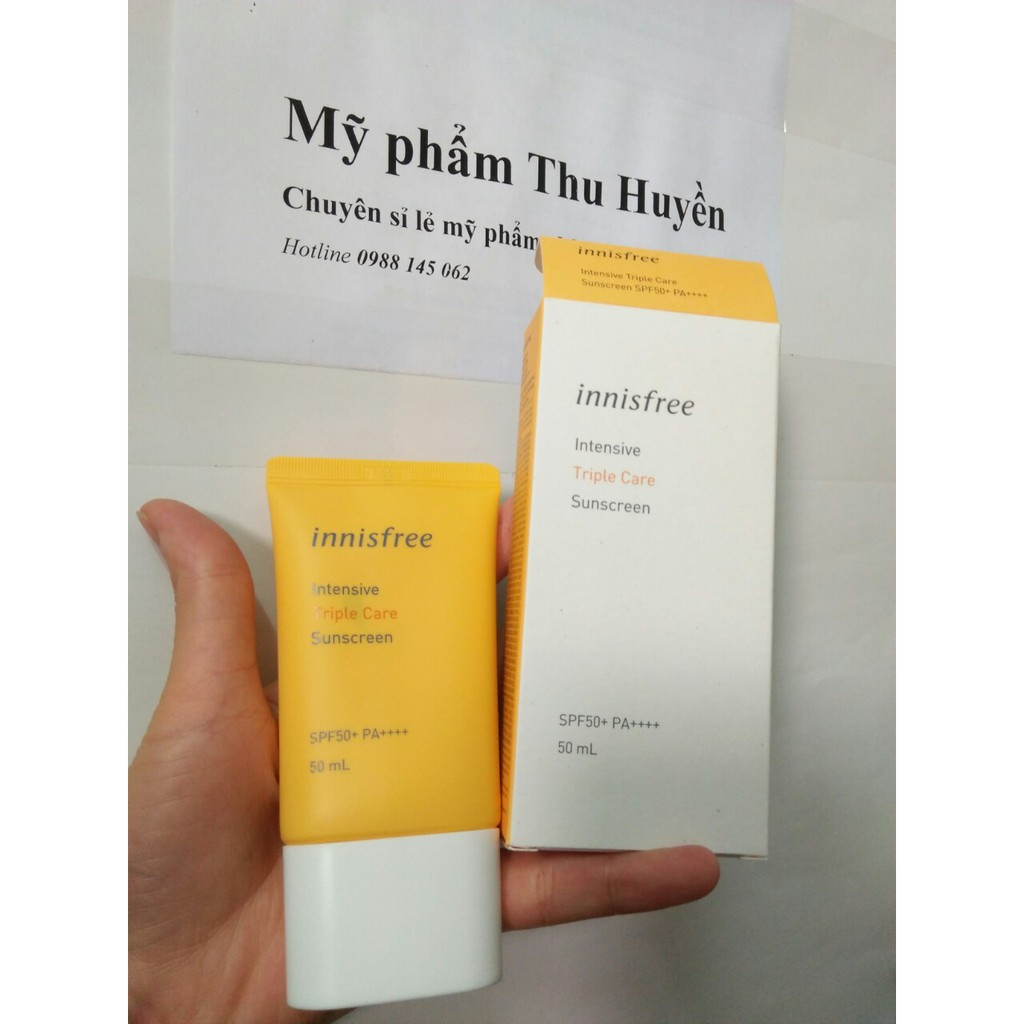 Kem Chống Nắng Innisfree SPF50+ PA++++  Triple Shield  / Long Lasting