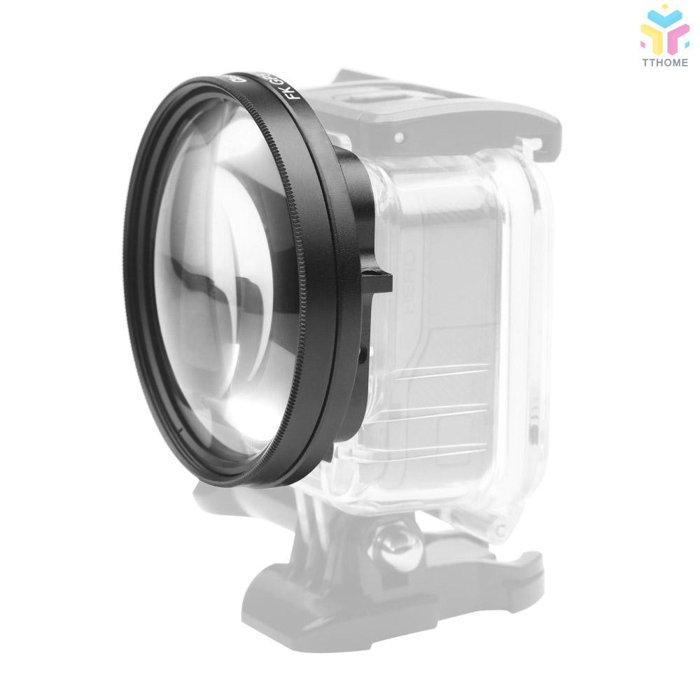 Bộ ống kính macro 58mm độ phóng đại 10x gắn lồng chống thấm nước cho Gopro Hero 7 Black 6 5