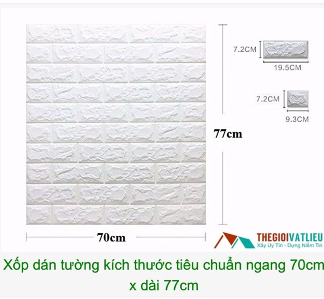 Xốp dán tường 3D giả gạch đá loại 1 | BigBuy360 - bigbuy360.vn