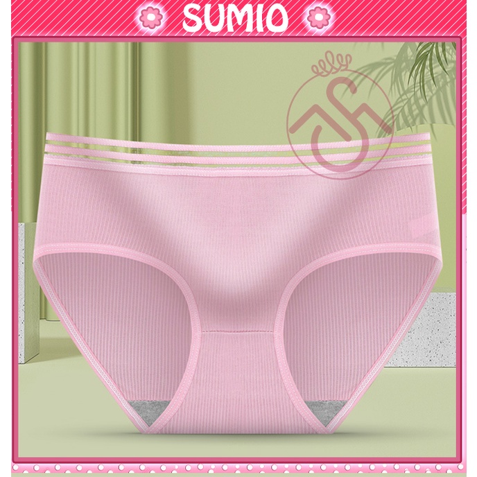 Quần chíp xì nữ sexy có size cotton cạp lưới thoáng mát co dãn Sumio_offical quần lót nữ nâng mông QL006