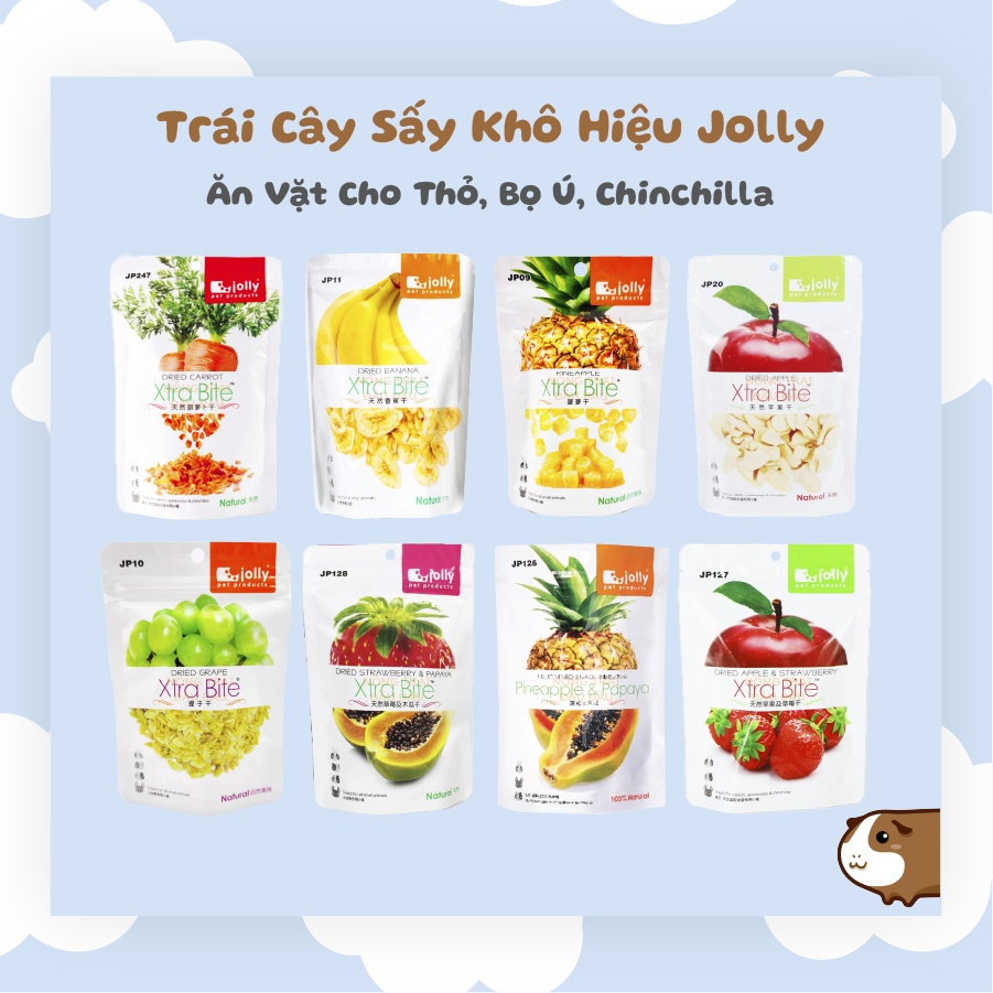 Trái Cây Sấy Khô Thức Ăn Cho Thỏ Bọ Ú Chinchilla Hamster Hiệu Jolly