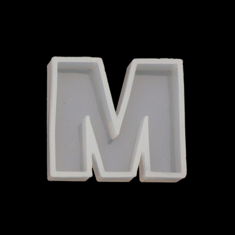 Sa Khuôn Silicon Làm Móc Khóa / Bông Tai Hình Chữ Cái / Chữ Số Độc Đáo