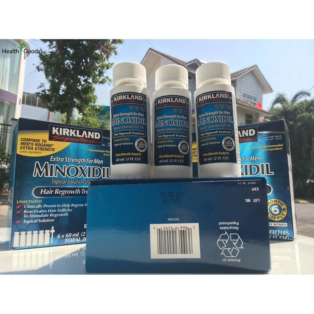 Thuốc Mọc Tóc Minoxidil 5% Kirkland (3 Lọ)