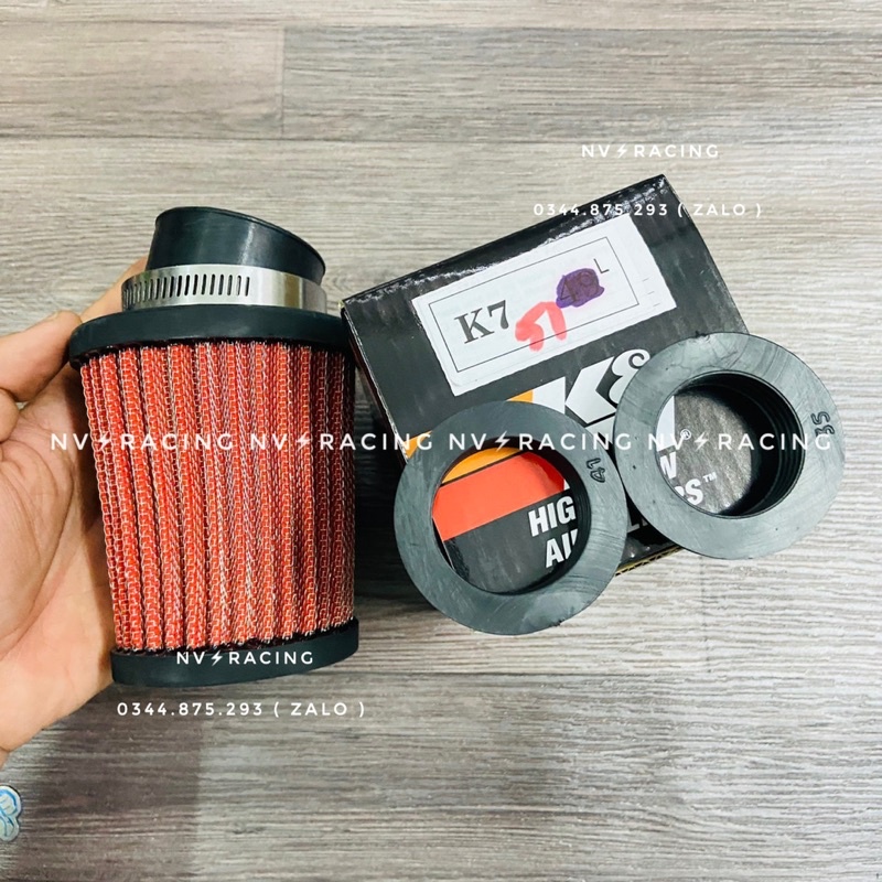 Lọc gió trụ KN K7 51ly hàng chính hãng