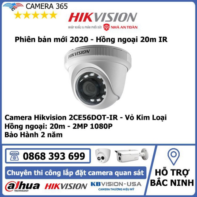 NJI Camera Hikvision DS-2CE56D0T IR 2.0MP - HDTVI Dome Hikvision 4 T28