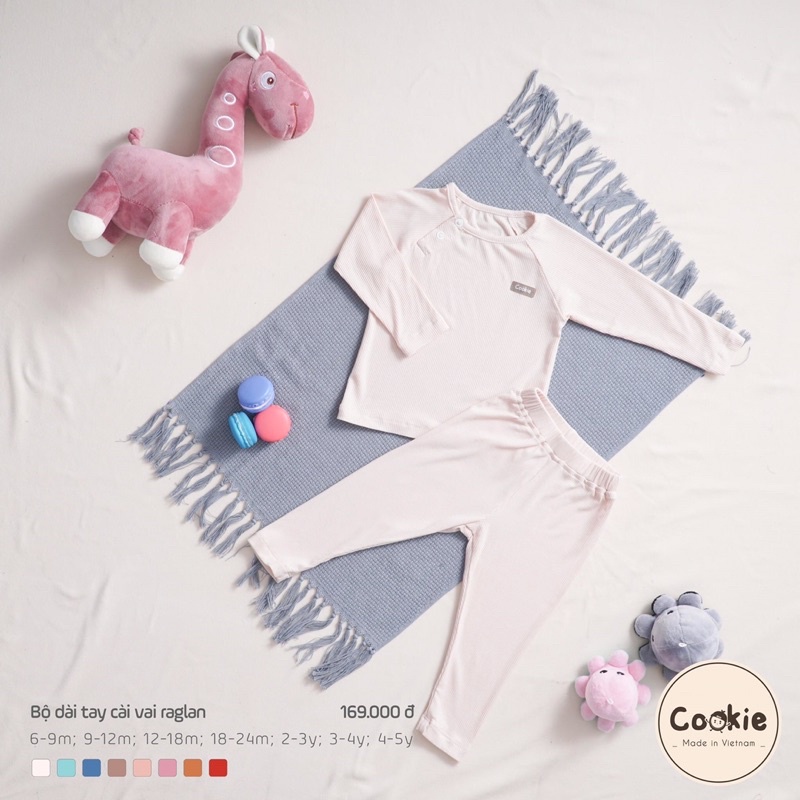 Bộ rời dài tay raglan Cookie