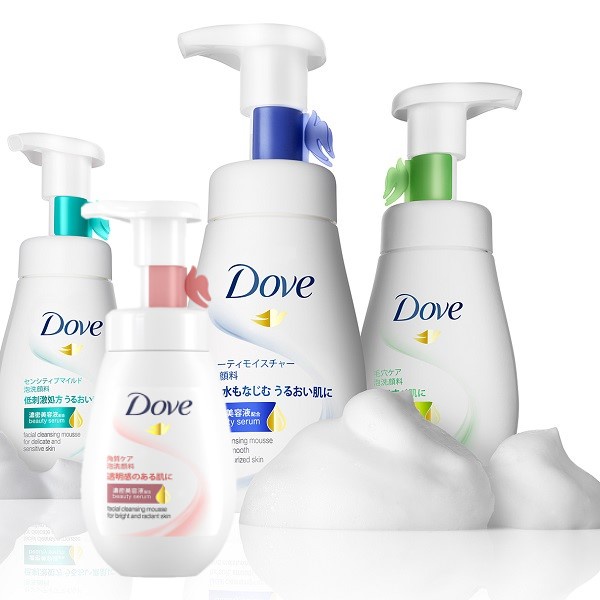 Sữa Rửa Mặt Dove 160ml Dạng Bọt Mịn Tinh Chất Serum Sạch Sâu Dưỡng Ẩm Dove Beauty Serum Facial Cleansing Mousse 160ml