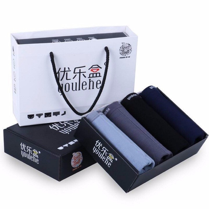 Hộp 4 Quần Lót Boxer Thông Hơi Dành Cho nam Giới