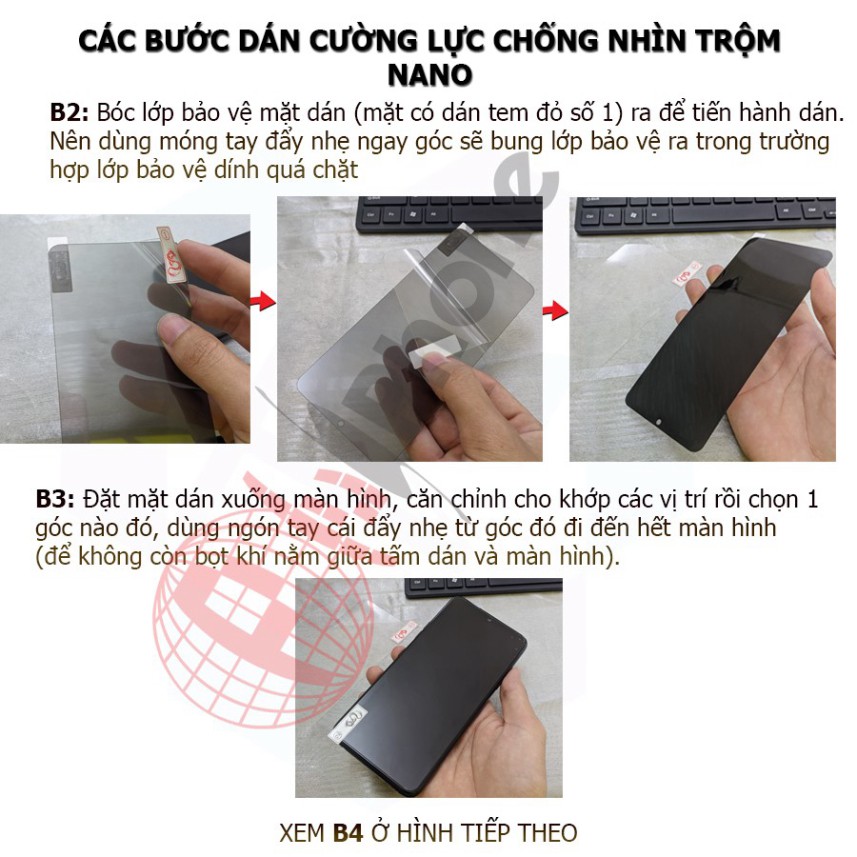 Dán chống nhìn trộm Huawei Nova 3i - Dán Cường lực dẻo nano