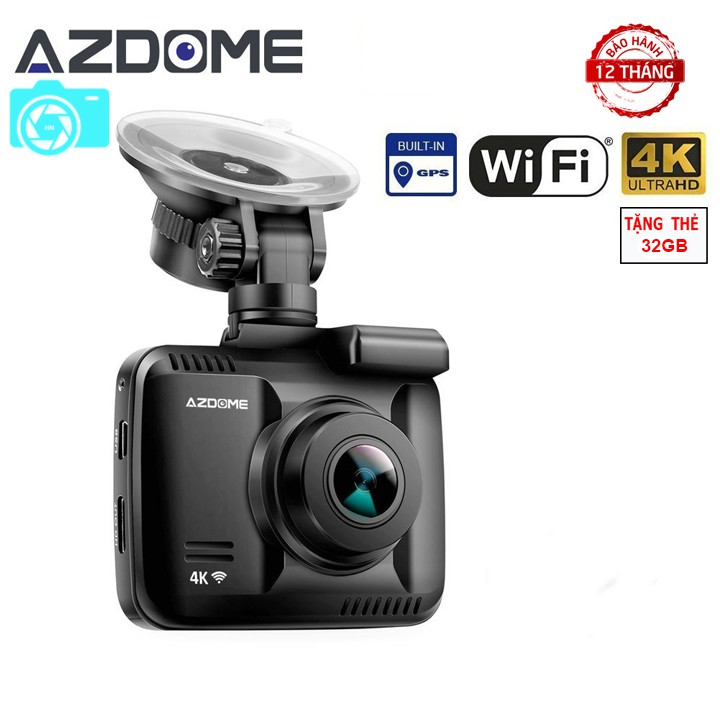 Camera hành trình 4K WIFI GPS Azdome xịn. Tặng thẻ nhớ 32GB