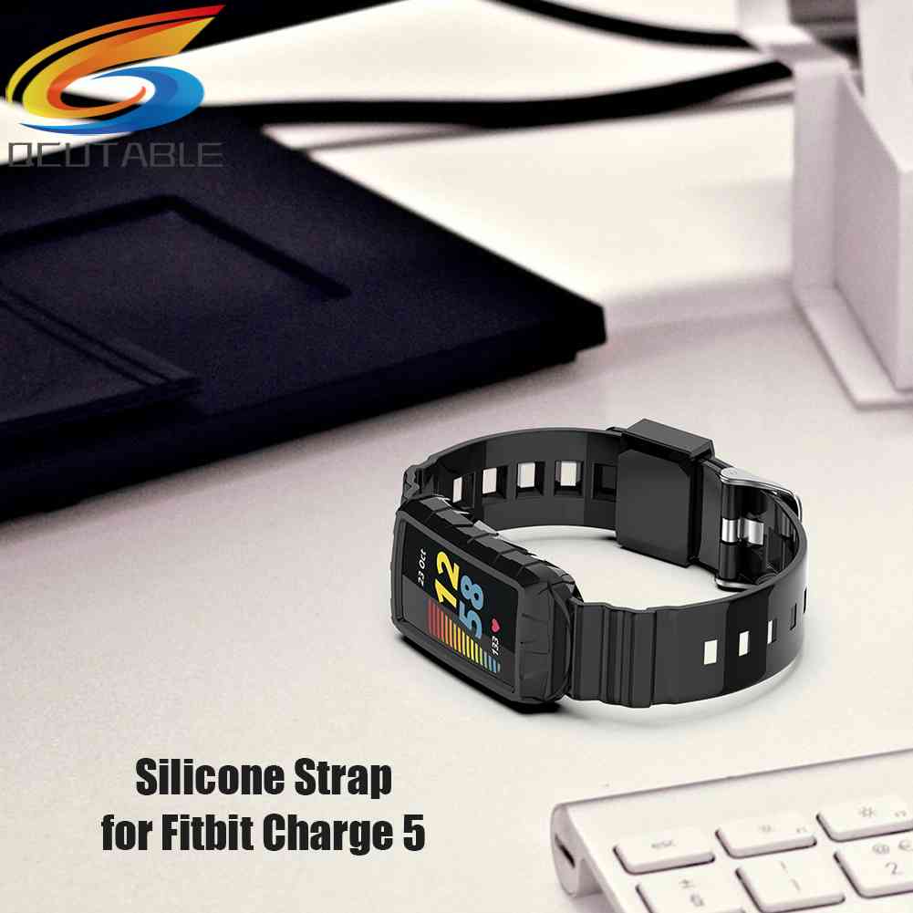 Dây Đeo Thay Thế Chất Liệu Silicon Màu Trơn Cho Fitbit Charge 5 / 4 / 4 SE / 3 / 3 SE