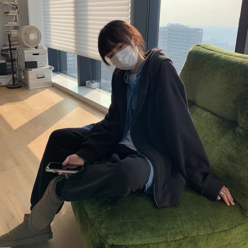 Áo khoác nỉ hoodie zip ,áo hoodie nam nữ form rộng chất nỉ bông 2 lớp trơn