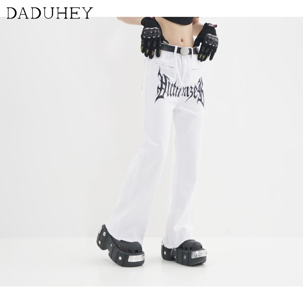 DaDuHey American Hiphop Wide Leg Skinny Loose Jeans Baby Boy and Girl Summer Trendy Fashion Embroidered Slacks
