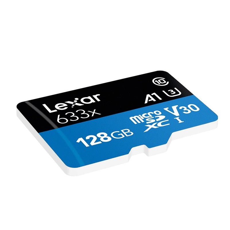 Thẻ nhớ MicroSDXC Lexar 128GB 633x A1 V30 U3 4K 95MB/s (Xanh) - Không Box