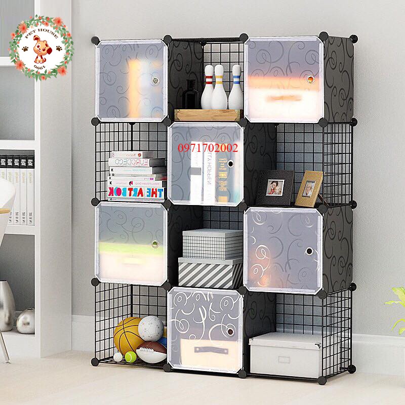 KỆ TỦ LƯỚI KHUNG SẮT TĨNH ĐIỆN LẮP GHÉP ĐA NĂNG
