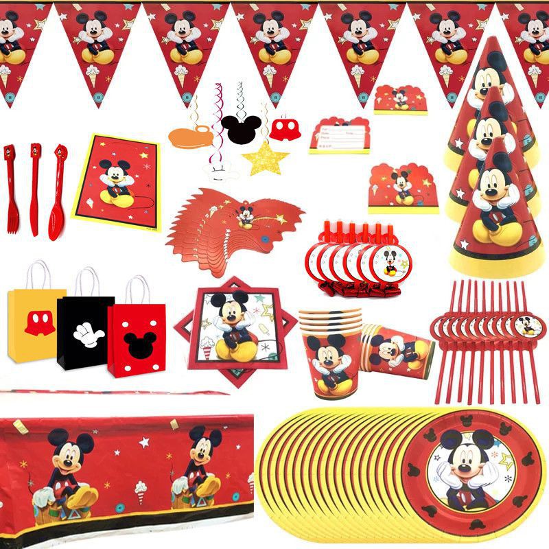 Phụ Kiện Trang Trí Tiệc Sinh Nhật Hình Chuột Mickey