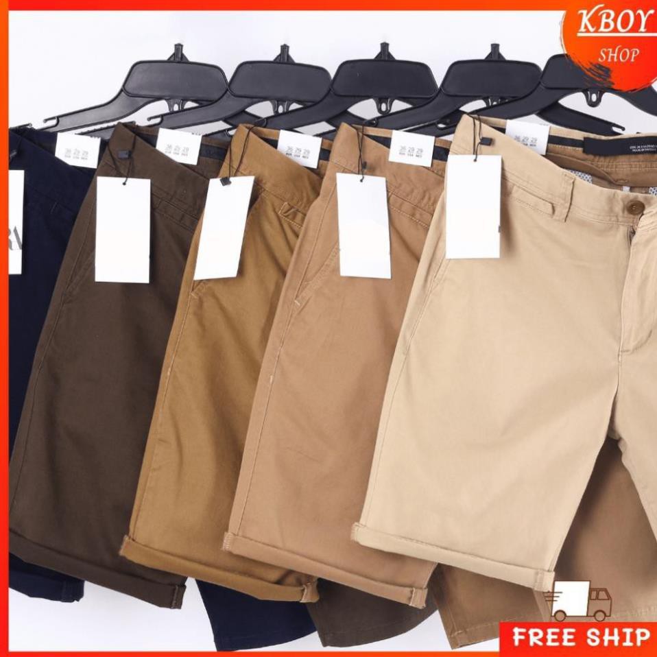 Quần Short Kaki Nam, Quần Đùi Nam Trơn Co Giãn Bigsize Thoáng Mát, Form Slimfit Dễ Phối Đồ - Q01 ་