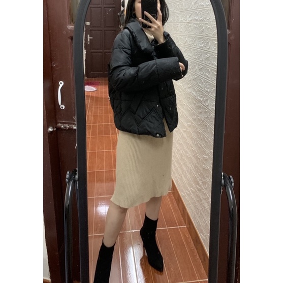 Áo phao đen thanh lý