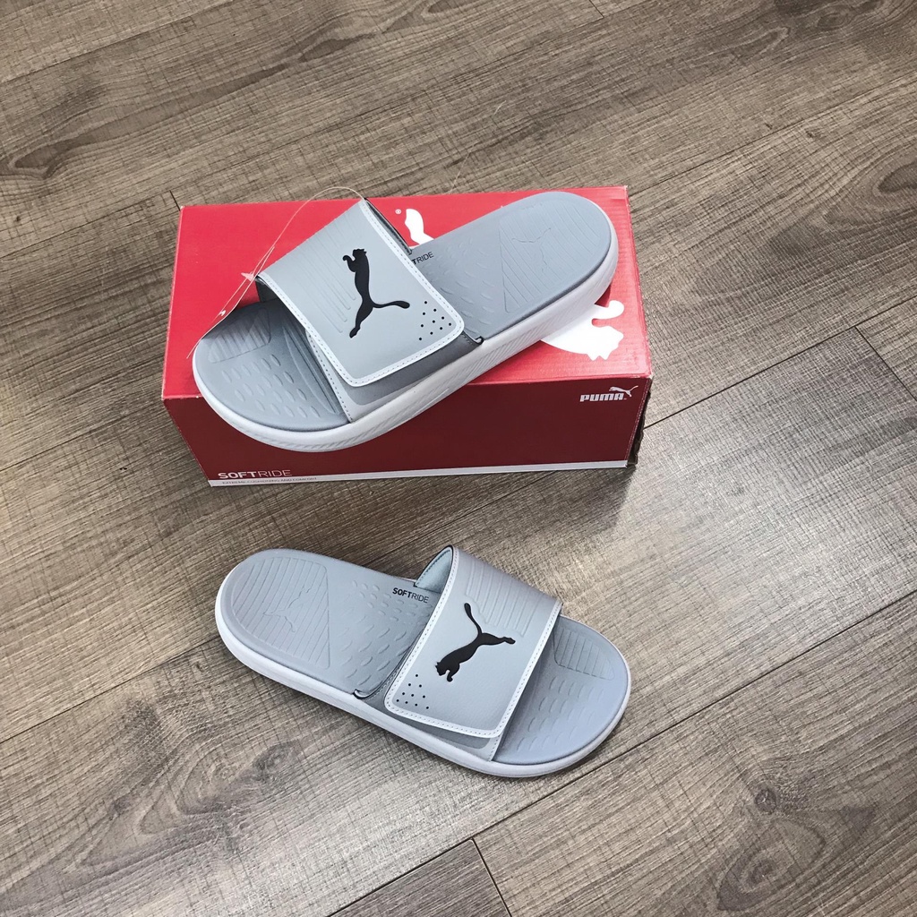 Dép Puma_Softride XÁM QUAI NGANG DÁN 10898