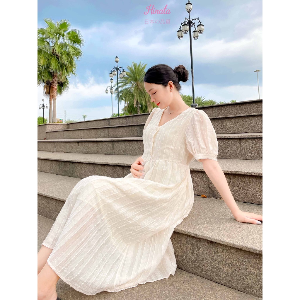 Đầm bầu dáng dài trẻ trung kiểu dáng sang chảnh Hinata DB023