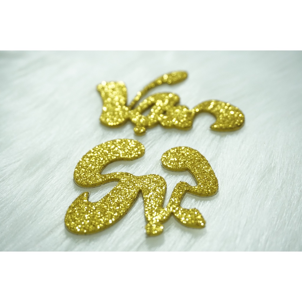 Chữ dán thư pháp kim tuyến -AN KHANG, THỊNH VƯỢNG, VẠN SỰ, NHƯ Ý[Trang trí dưa, dừa bưởi thư pháp]ThanghaCalligraphy | BigBuy360 - bigbuy360.vn