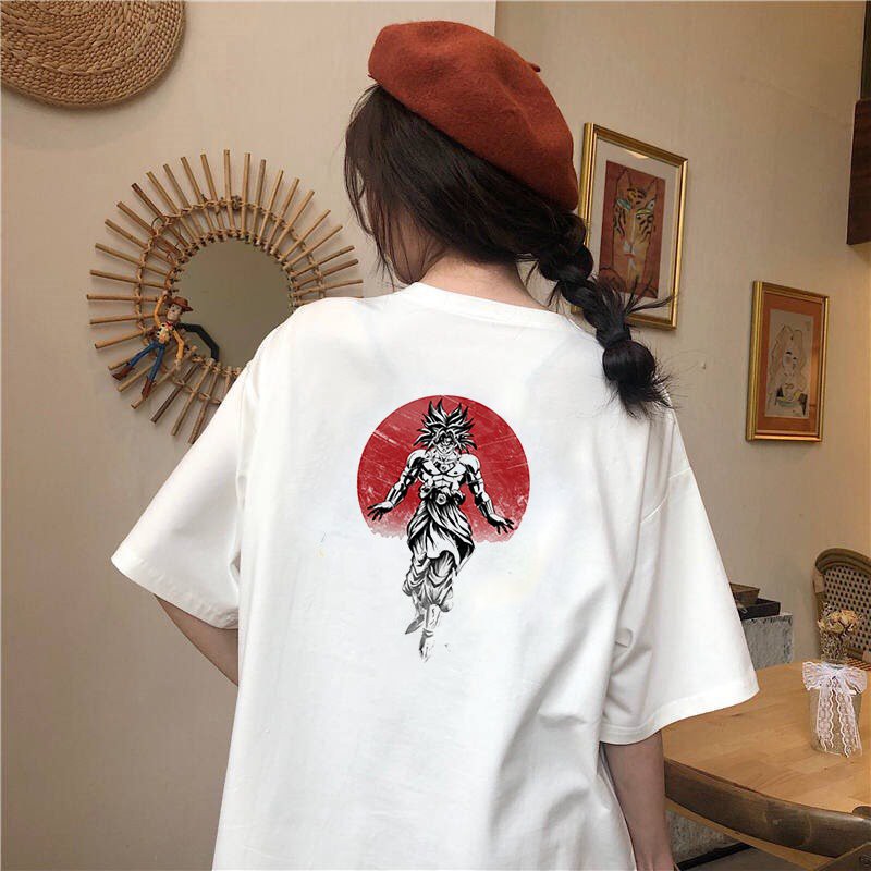 Áo thun tay lỡ form rộng Goku phong cách Nhật Bản vải dày mịn 2020T2420