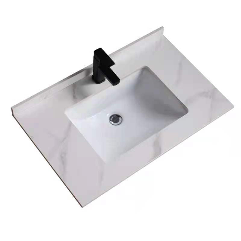 Chậu rửa mặt, Lavabo âm bàn làm sẵn với bàn đá KT: 700x500 mm (MẶT TRÊN: Chậu + bàn đá GRANITE)