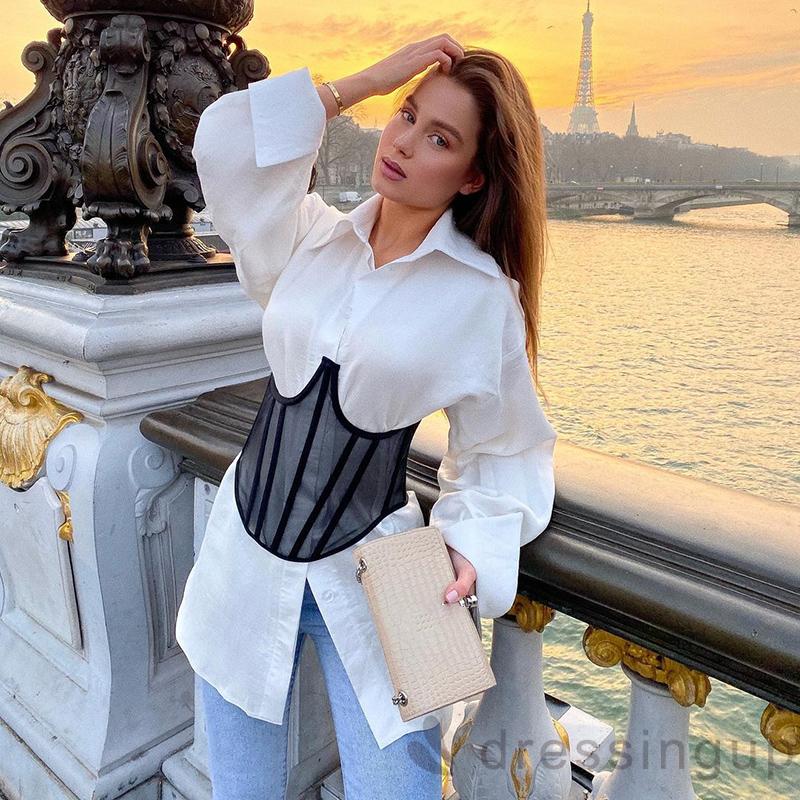 Áo Nịt Bụng Màu Trơn Cá Tính Cho Nữ