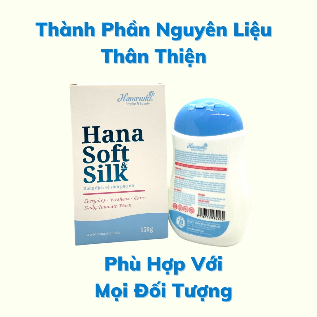 Dung Dịch Vệ Sinh Phụ Nữ Hana Soft Silk Chính Hãng 150