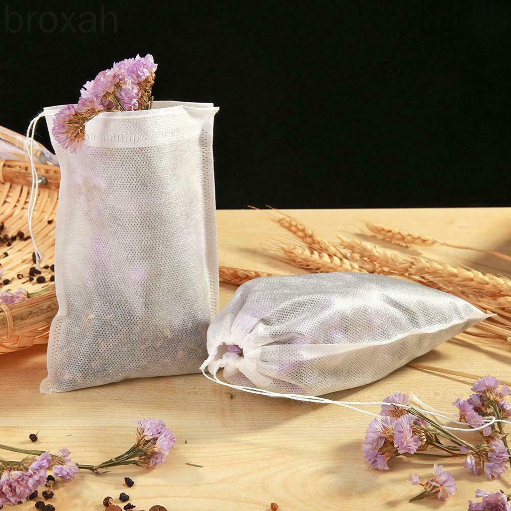 Set 100 túi vải lọc trà rỗng tiện dụng