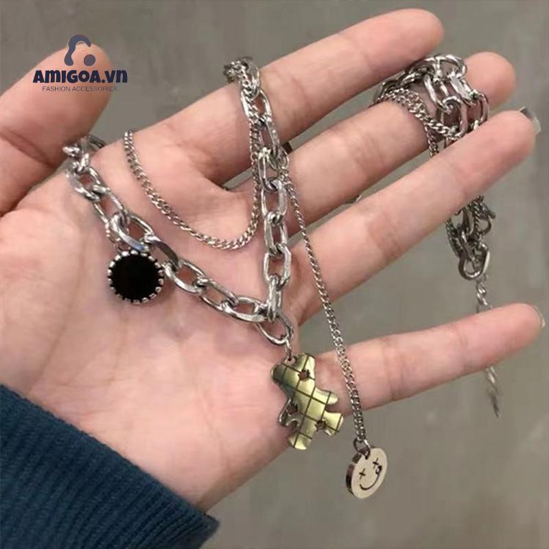 ✨✨Vòng cổ mặt hình chú gấu dễ thương phong cách Hàn Quốc