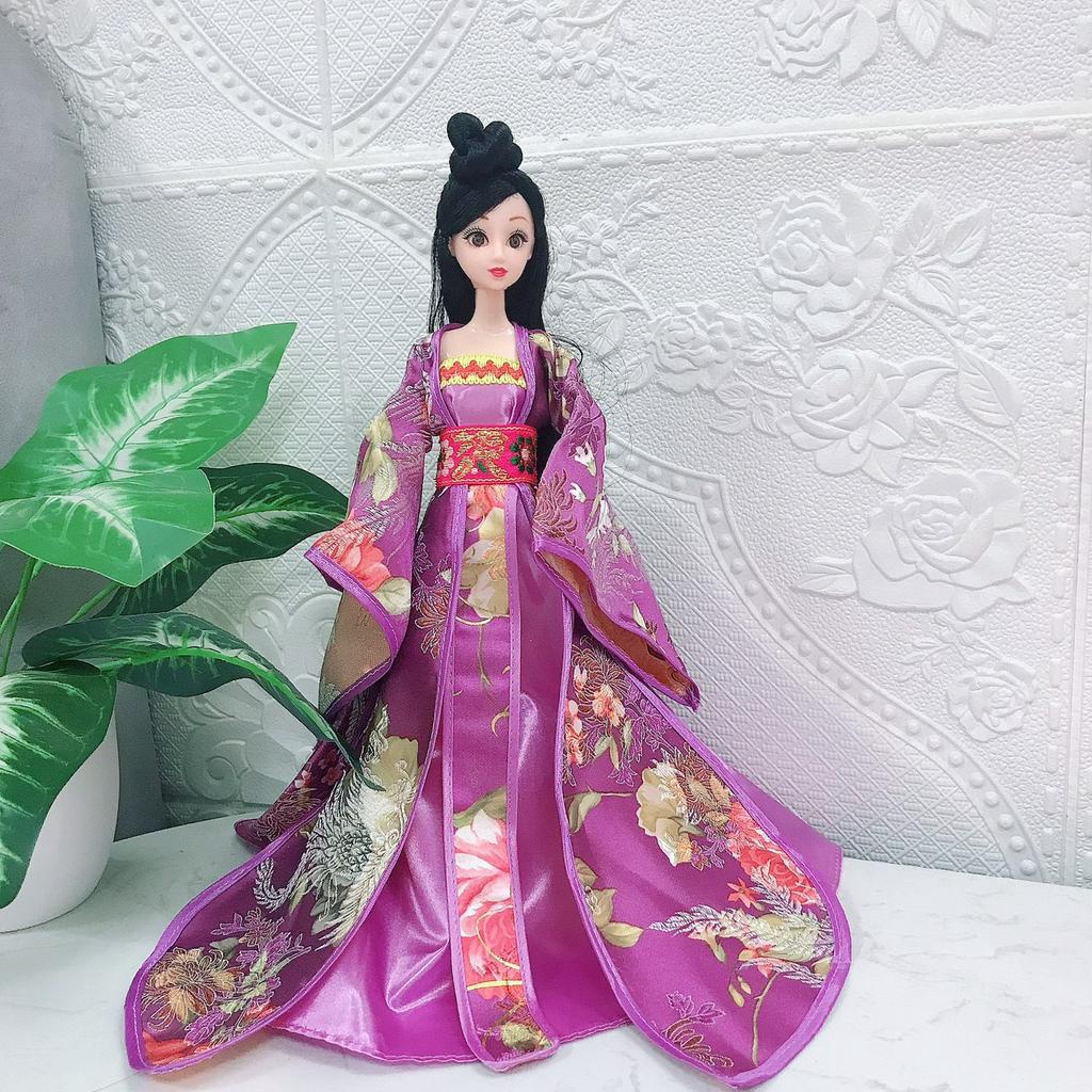 Trang phục cổ trang gấm cho búp bê 30cm
