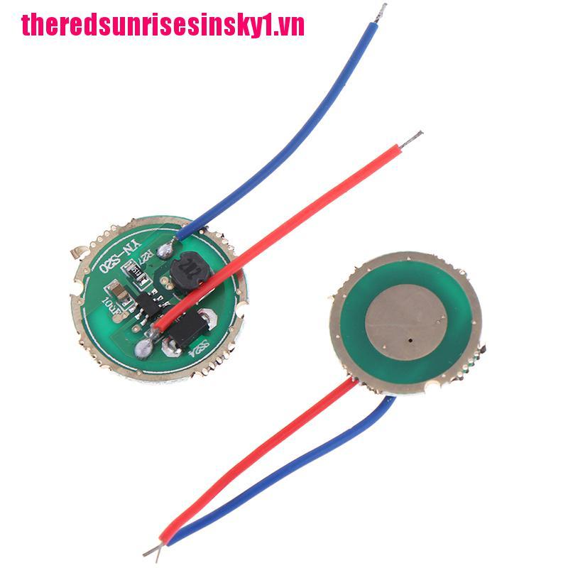 (3C) 1pc 3w Led Driver 17mm / 20mm Dc3.7V 1 Mode 5 Mode Led