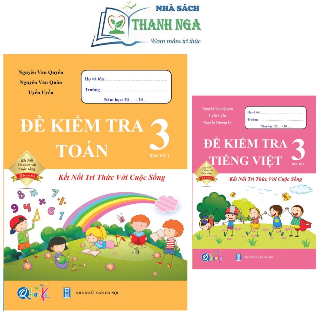 Sách - Combo Đề Kiểm Tra Toán - Tiếng Việt Lớp 3 - Học Kì 1 - Kết Nối Tri Thức Với Cuộc Sống (2 cuốn)