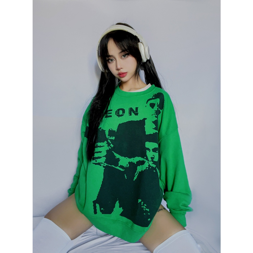 Áo Sweater THECLOBRARY Le/oN Green 🎄