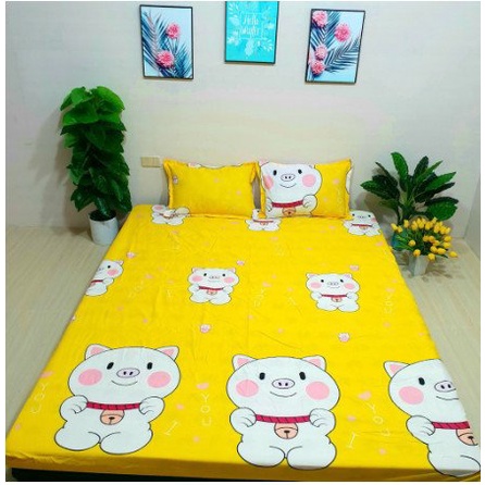 Bộ Ga Gối Poly 1m8x2m,gồm 1 ga 2 vỏ gối nằm,mẫu mới nhất, MẪU DÂY HOA LÁ ĐỎ