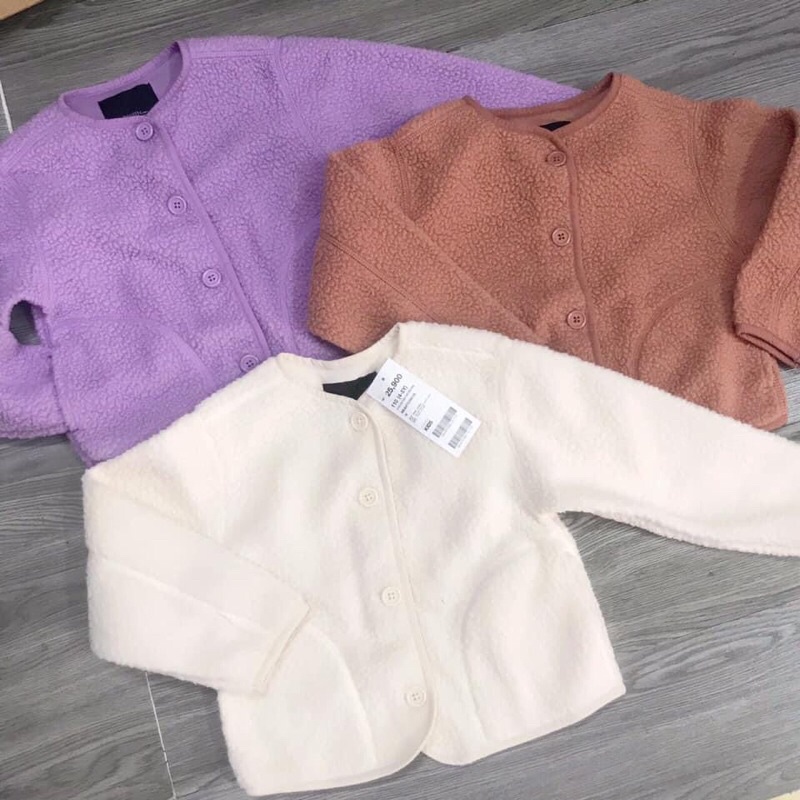 Áo Khoác Lông Cừu Cho Bé Gái