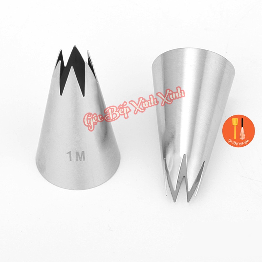 Đuôi bắt kem / đui bắt kem đúc inox cao cấp 1M làm bánh quy cookie, trang trí cupcake, bánh kem, làm topping