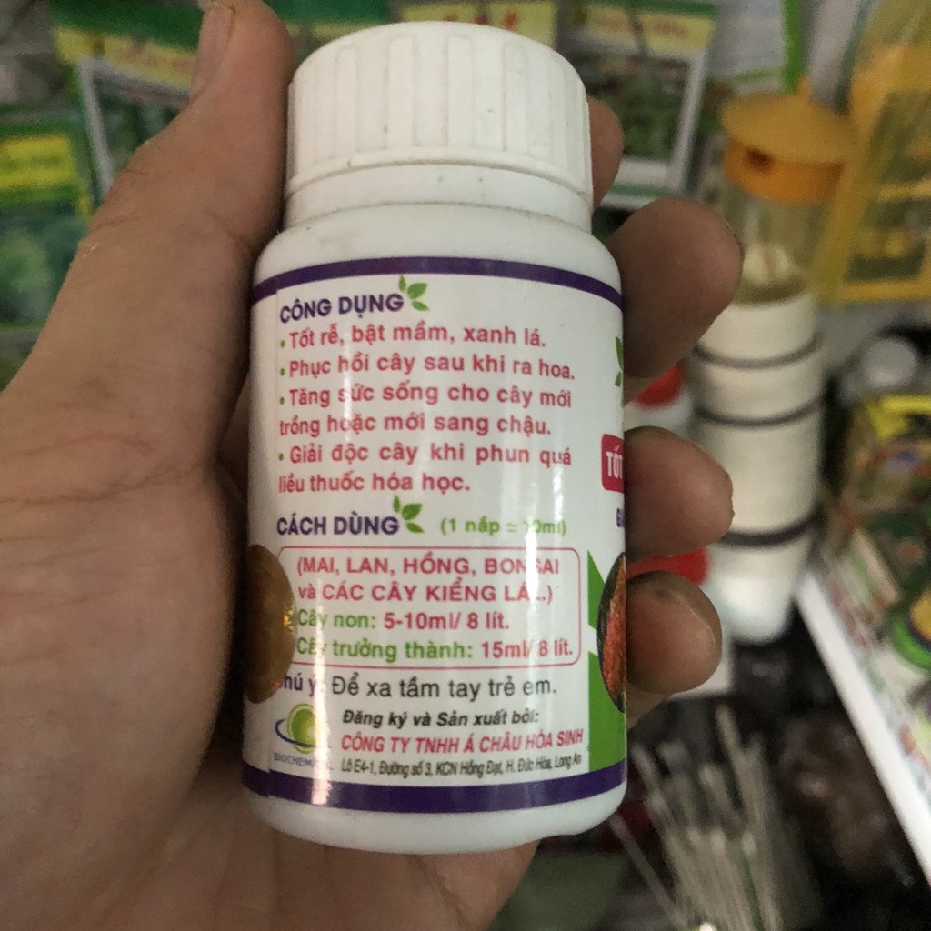 Phân bón sinh học Ami Green Giải độc chống sốc cây cảnh - Tốt rễ - Bật mầm - Xanh lá | VTNN Cần Thơ