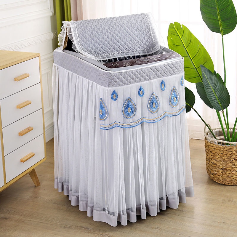 Vỏ Bọc Máy Giặt Chống Nắng / Bụi Bẩn Phối Ren Xinh Xắn
