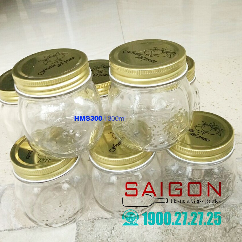 Hũ Thủy Tinh Mason Nắp Vặn Nhôm 1000ml | 500ml | 300ml