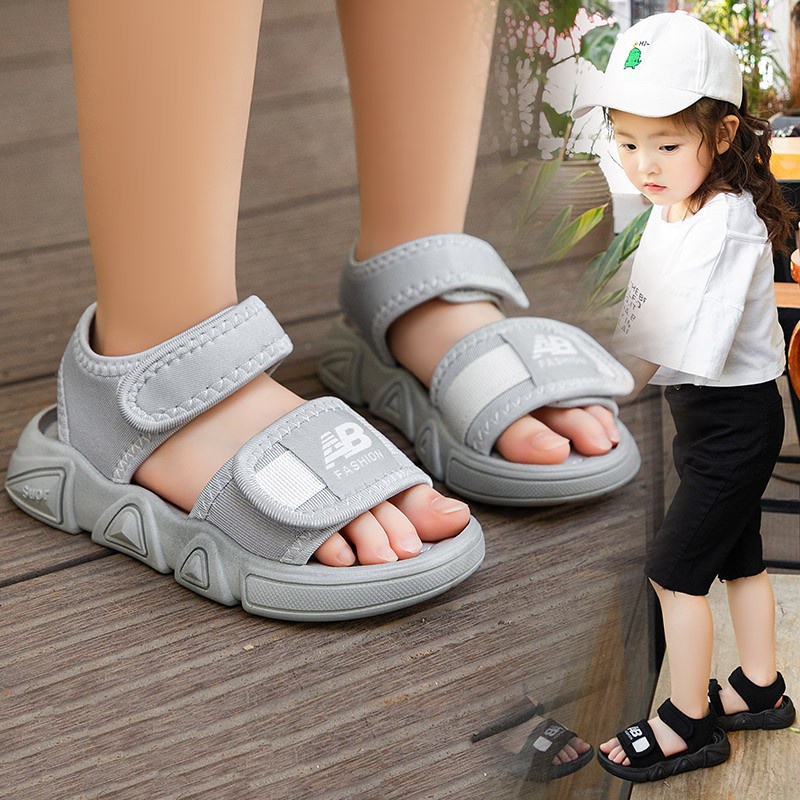 Sandal Thể Thao Siêu Nhẹ Quai Ngang Đế Êm Phong Cách Thời Trang Cá Tính Cho Bé