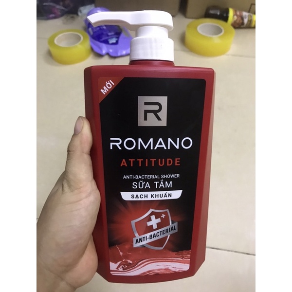 SỮA TẮM SẠCH KHUẨN ROMANO CHAI 650g giá bìa 162k