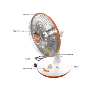 Quạt sưởi Comet CM8866 - Quạt sưởi halogen